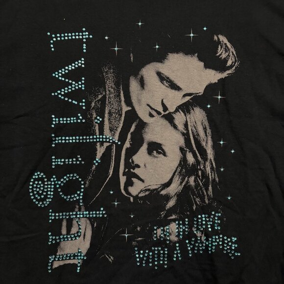 Twilight In Love with A Vampire Bedazzled T-Shirt Size XL - Picture 2 of 4